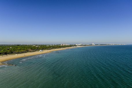 Aereal view of Lignano Sabbiadoro